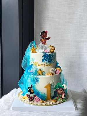 Moana Cake in 2tiers