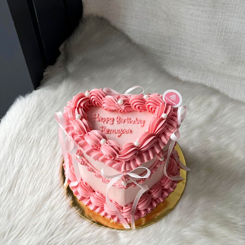 English Vintage Cake 8 Rusty Pink