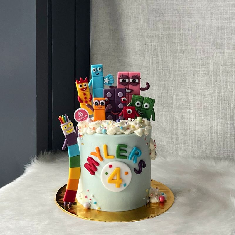 Baby Fullmoon 35 Number Blocks Cake 3 Baby Fullmoon 35 Number Blocks Cake 3