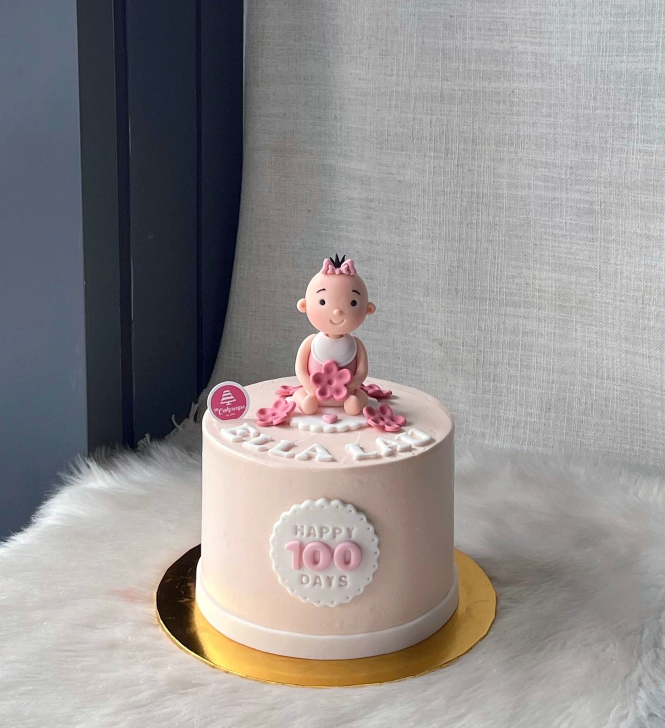 Baby Fullmoon 36 Baby Girl Cake