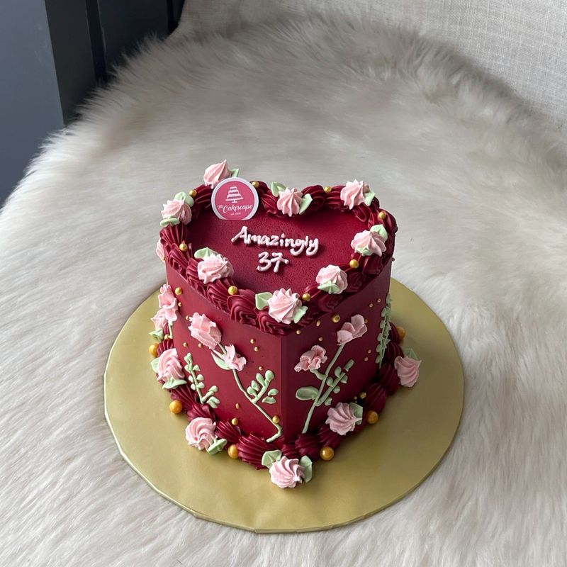 Korean Ins Flowery Cake