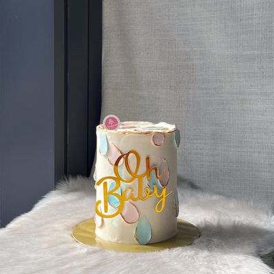 Pregnancy Mom To Be Baby Gender Reveal Cake 12