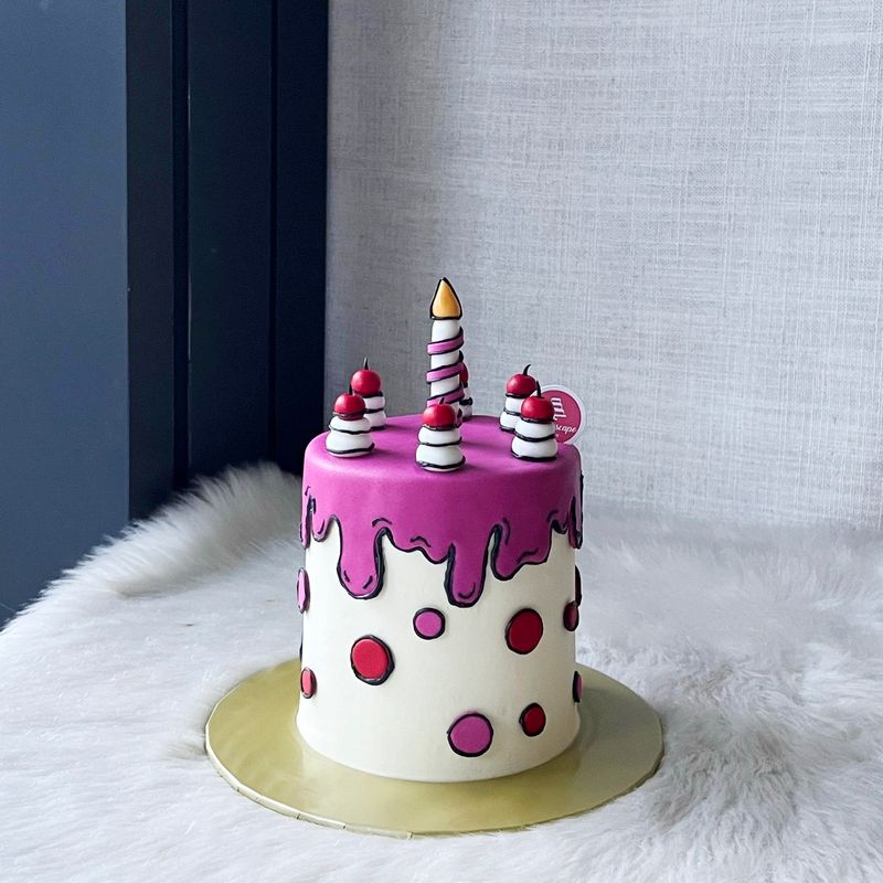 3D Cartoon Cake - Cherry