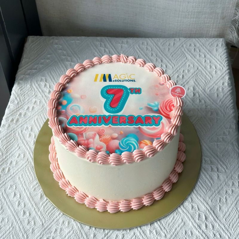 Corporate Cake - Imagic Evolutions Anniversary Cake Corporate Cake - Imagic Evolutions Anniversary Cake