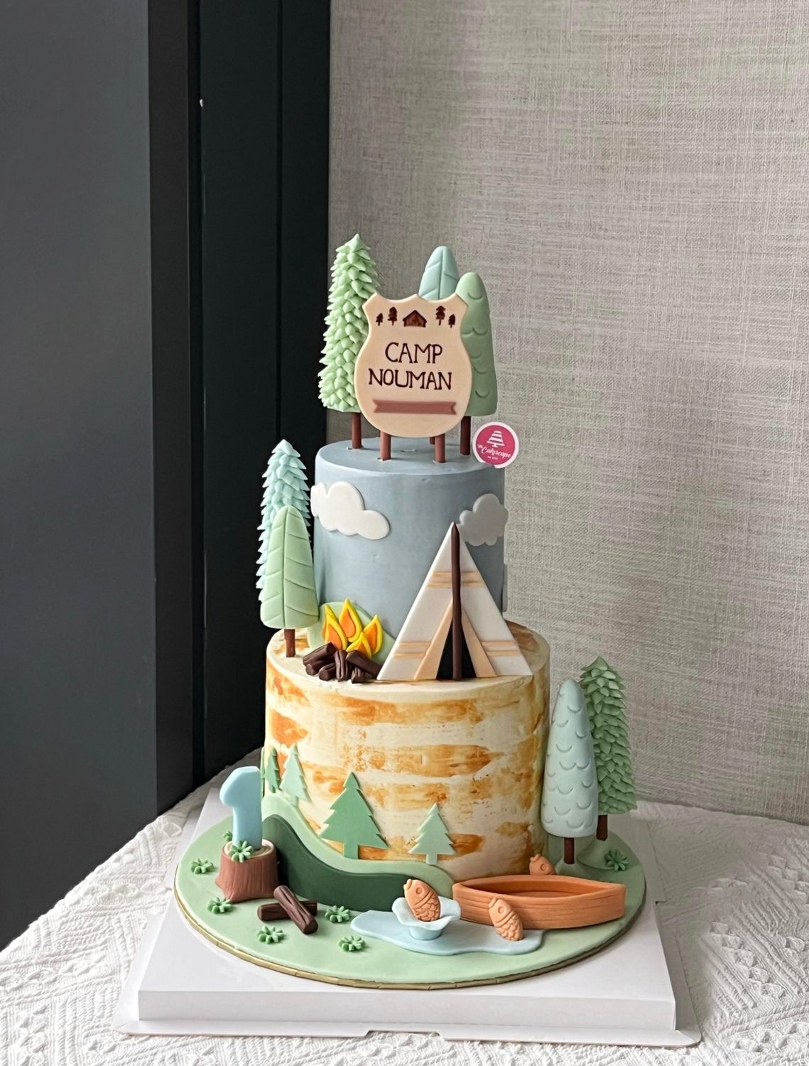 Camping Cake 1 in 2tier