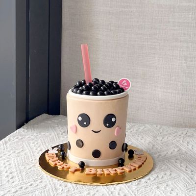 3D Boba Milk Tea