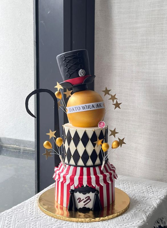Circus Cake in 3tier