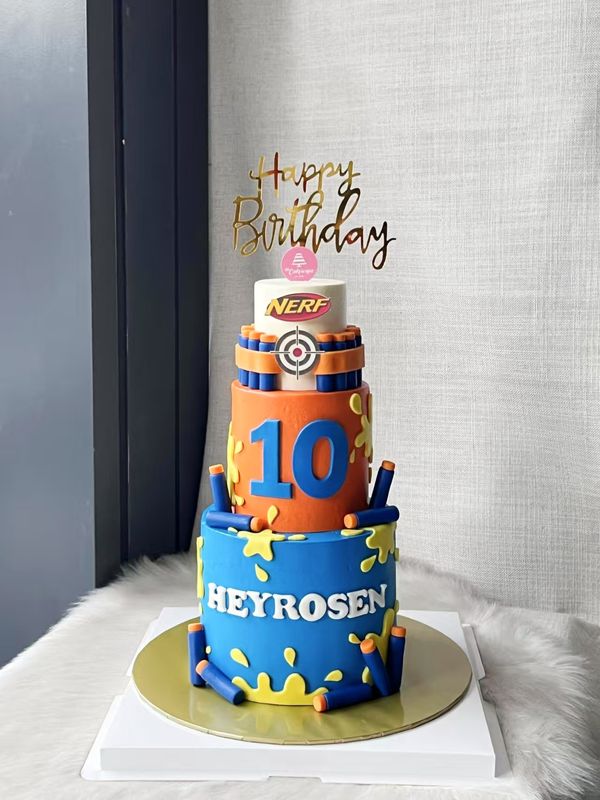 Nerf Cake in 3tier Nerf Cake in 3tier