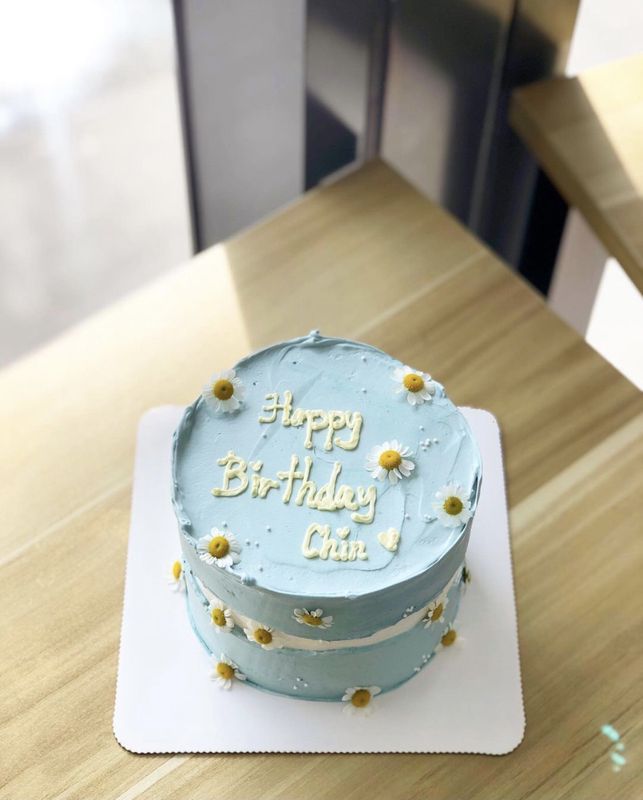 Korean Ins Minimalist Round Cake 3 (WhatsApp Order)