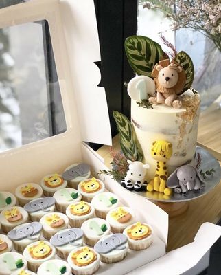 Animal Safari Jungle Woodland Cupcakes 2