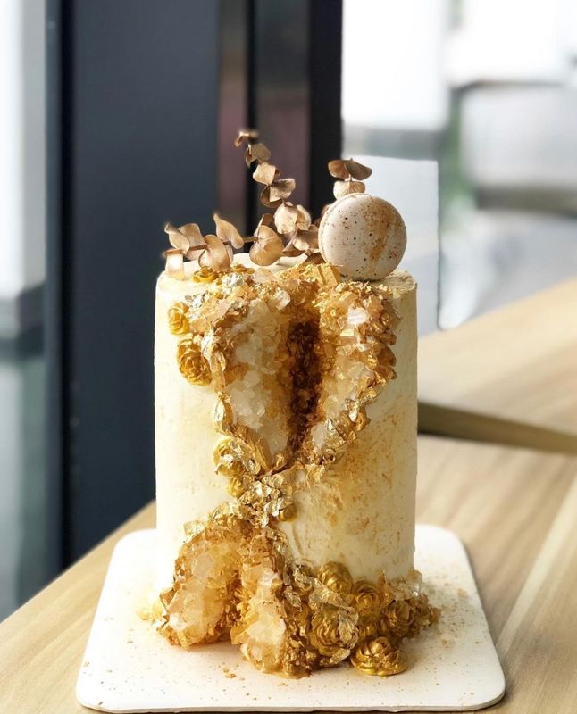 Gold Crystal Cake Gold Crystal Cake