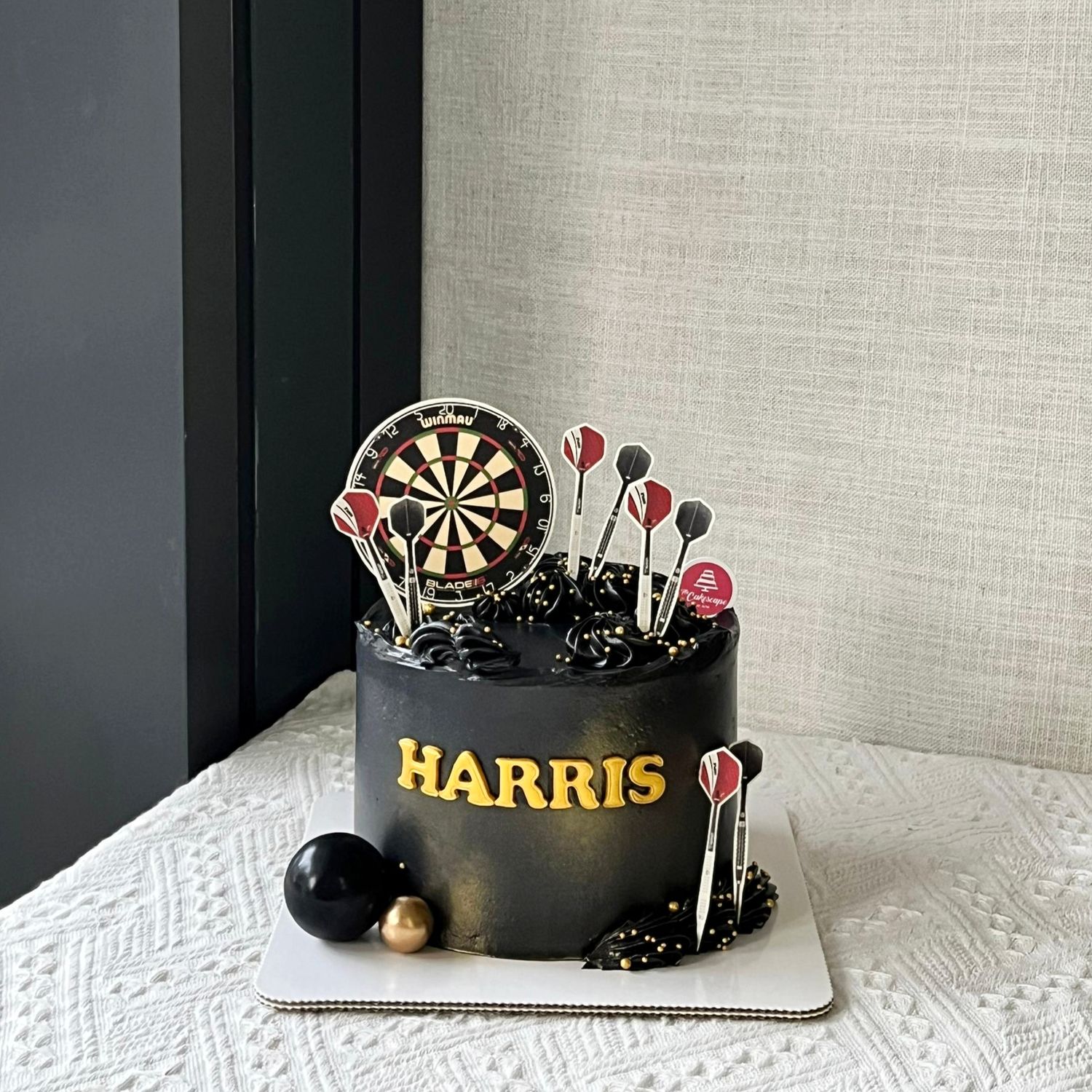 Black Darts Cake