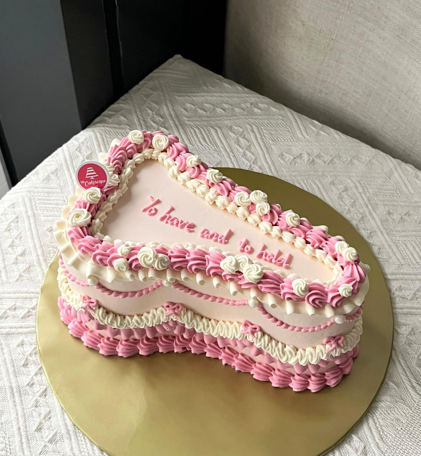 Vintage Bachelor/Bachelorette Cake