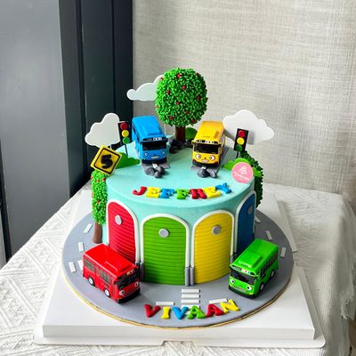Tayo Bus Cake 2