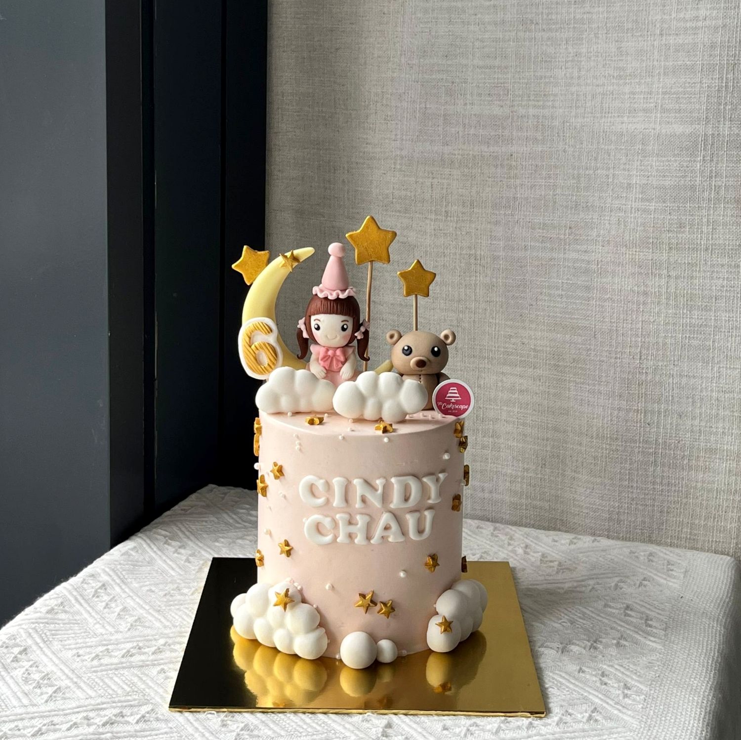 Baby Fullmoon 37 Little Girl Cake