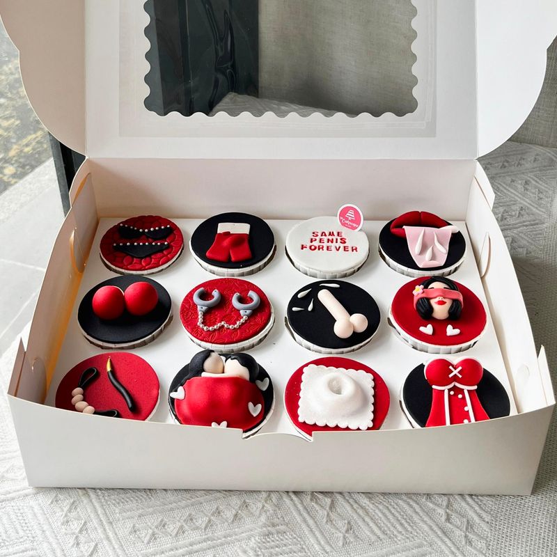 Couple Relationship Love Cupcakes - Wedding Bachelor / Bachelorette / Engagement Hens Night Bride To Be 3