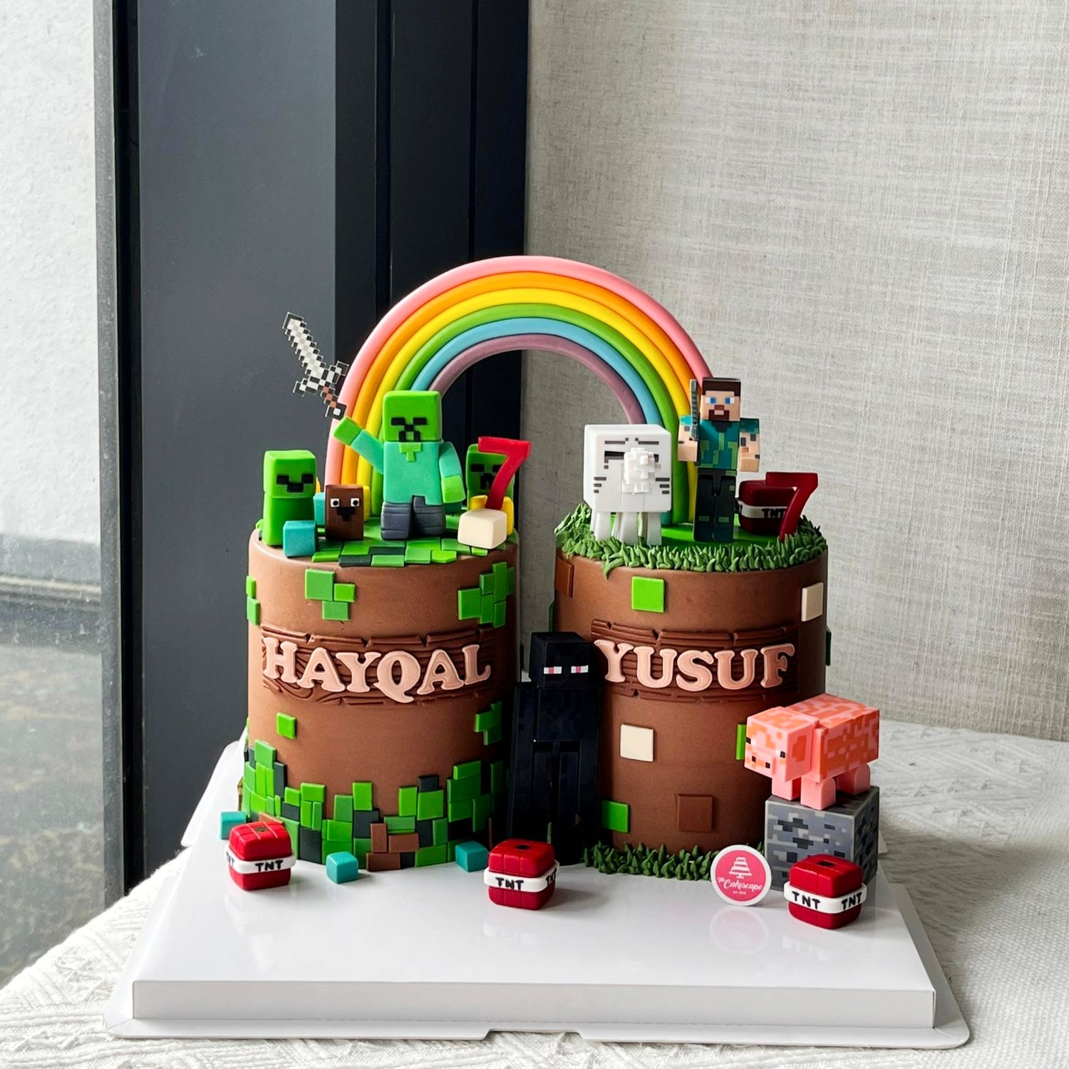 Minecraft Twin Cake
