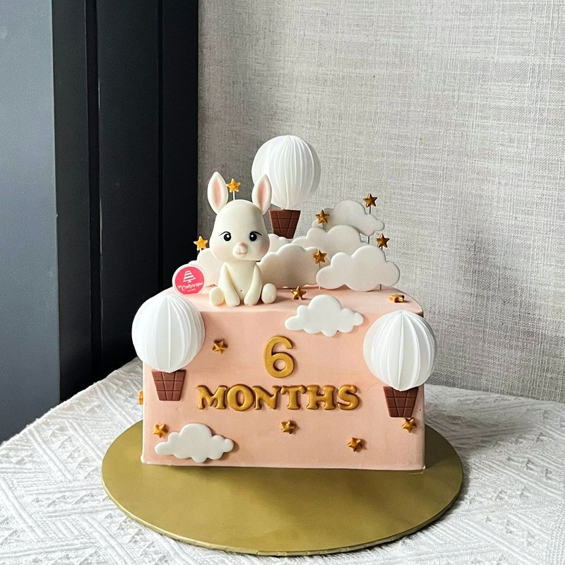Baby Fullmoon 38 Rabbit Cake Baby Fullmoon 38 Rabbit Cake