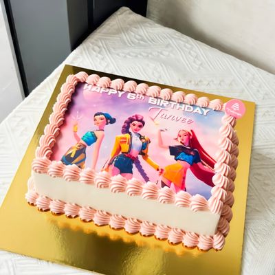 Kpop Demon Hunter Rectangular Cake