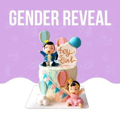 Gender Reveal Cake