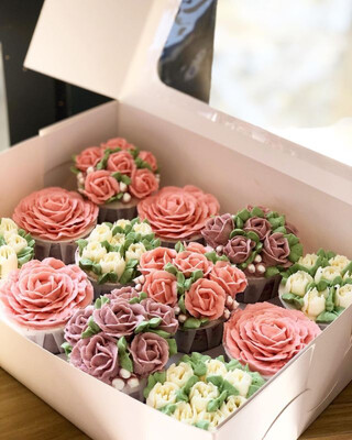 Buttercream Flowers Cupcakes 1 Buttercream Flowers Cupcakes 1