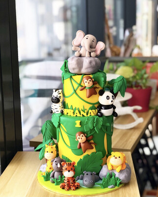 Animal Safari Jungle Cake 3