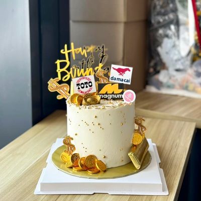 Chinese Shou Longevity Prosperity Cake 18 Money Toto Magnum