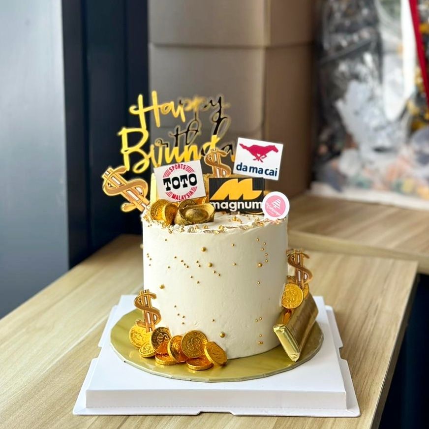 Chinese Shou Longevity Prosperity Cake 18 Money Toto Magnum