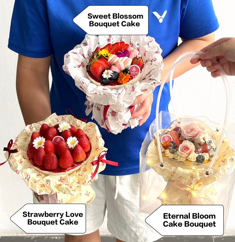 Flower Bouquet Cake Flower Bouquet Cake