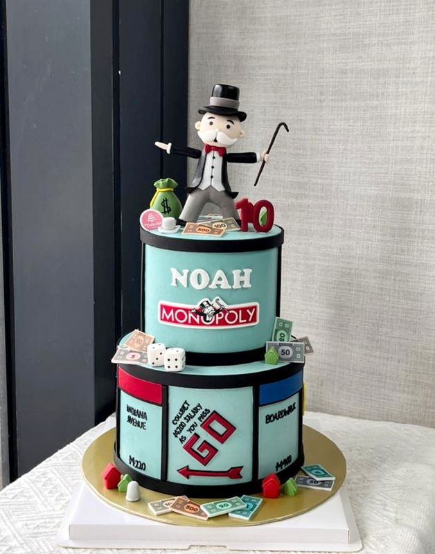 Monopoly Cake  In 2 Tiers
