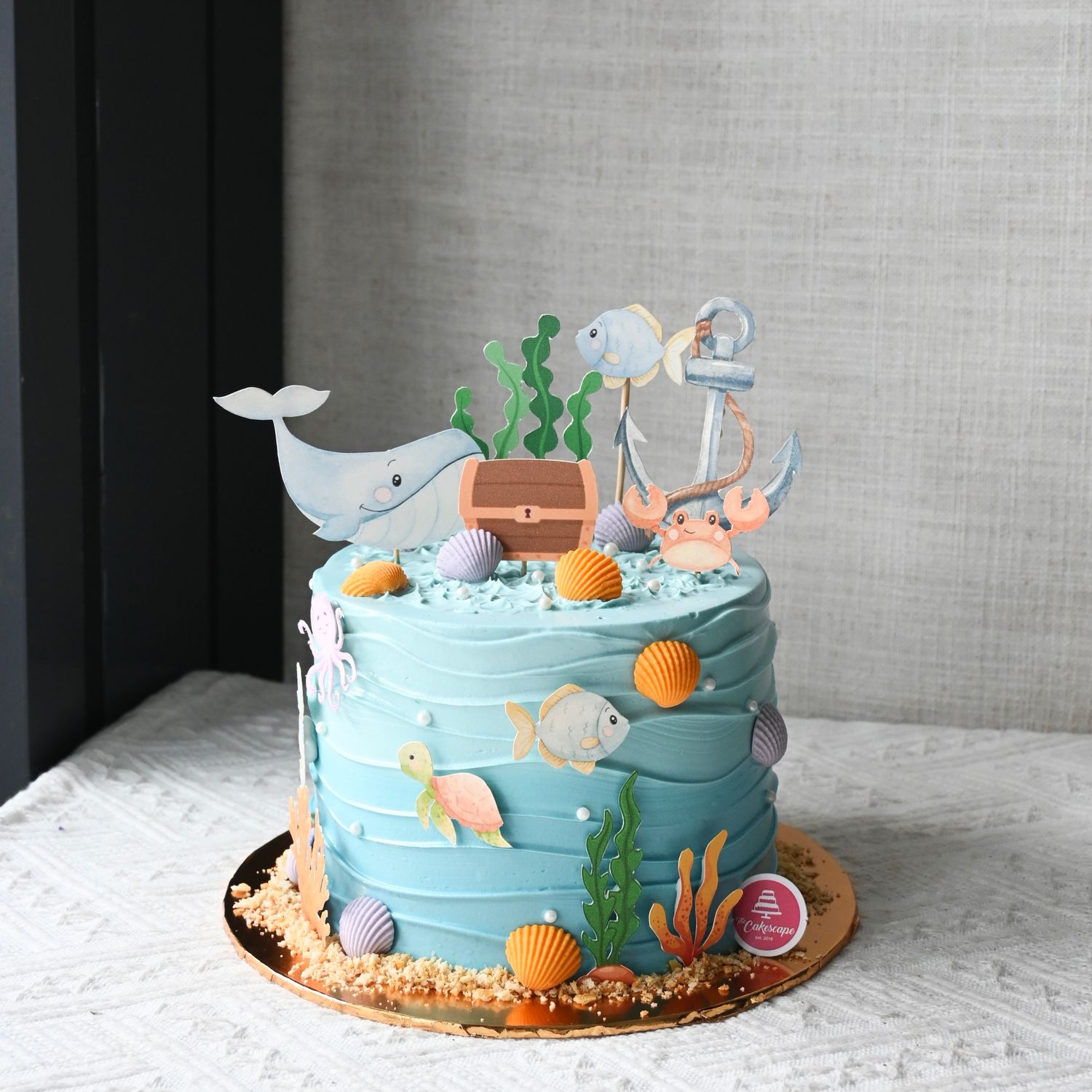 Ocean Sea Animal Cake in 1 tier