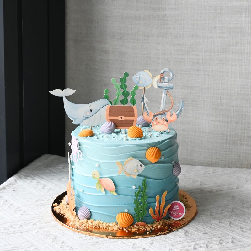 Ocean Sea Animal Cake in 1 tier