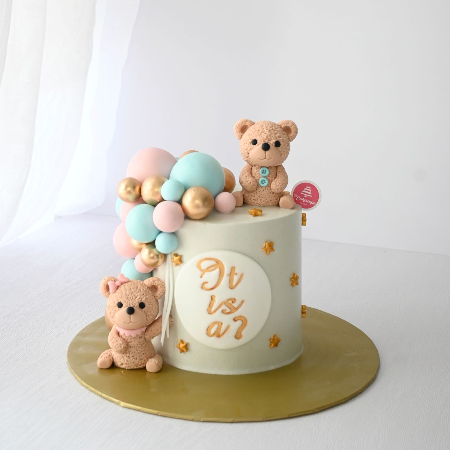 Pregnancy Mom To Be Baby Gender Reveal Cake 14