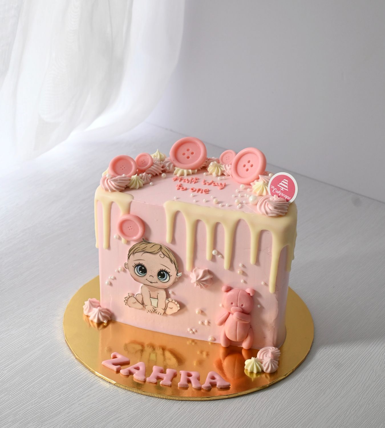 Baby Fullmoon Pink Baby Cake