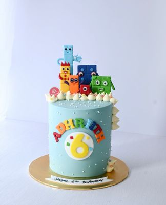 Baby Fullmoon 35 Number Blocks Cake 4