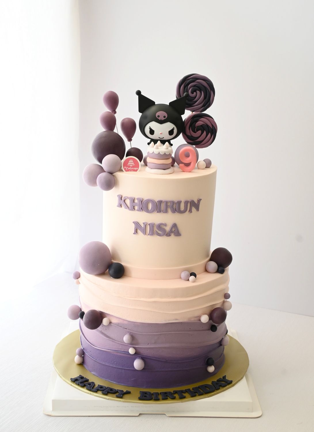 Sanrio - Kuromi In 2 Tiers Cake 2