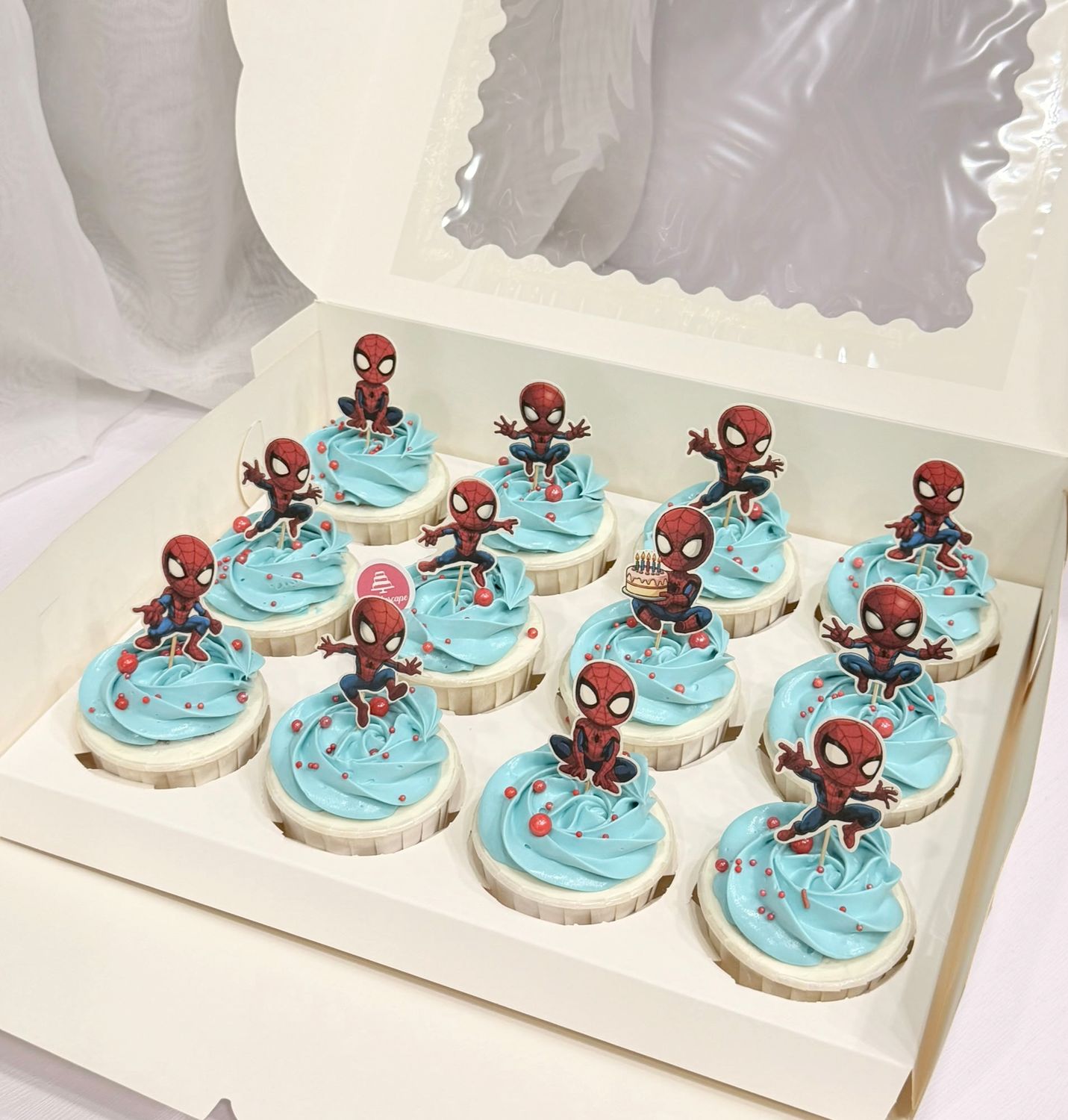 Standee Cupcake - Spiderman
