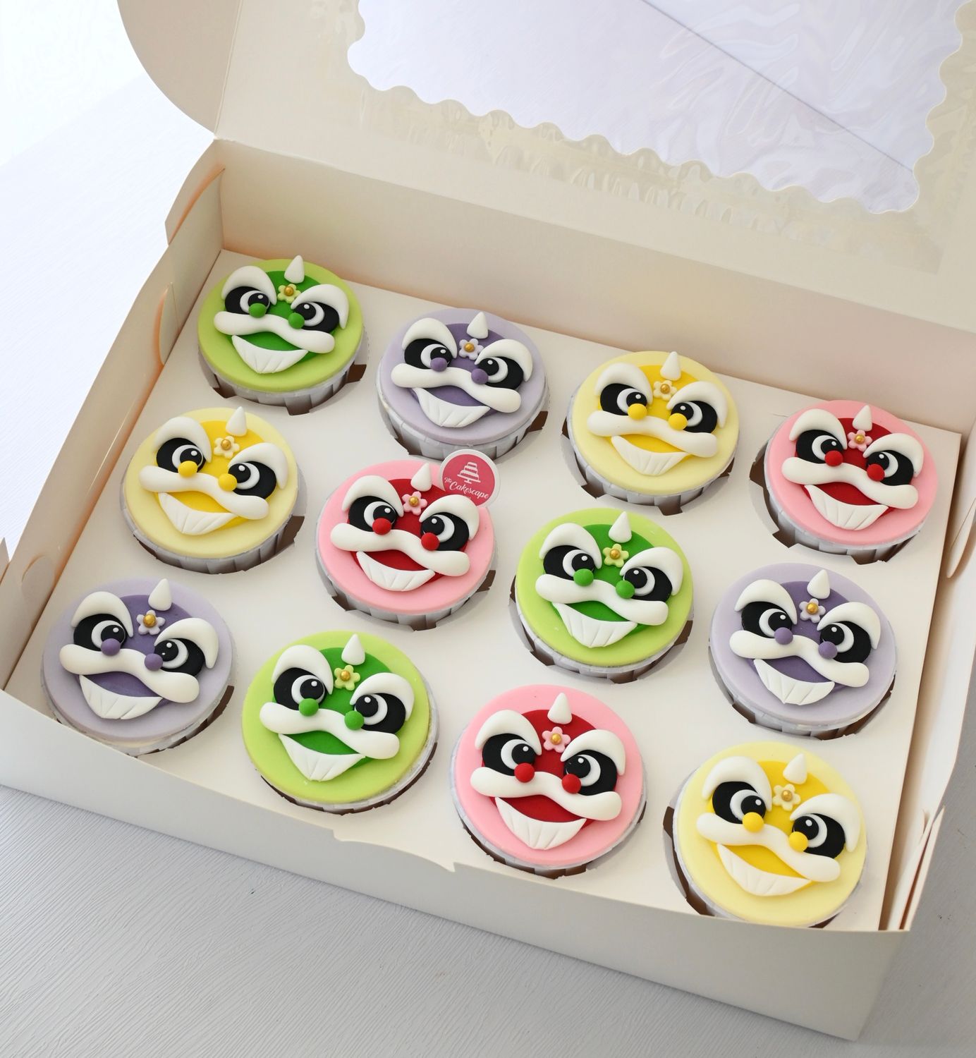 Lion Dance Cupcakes Lion Dance Cupcakes
