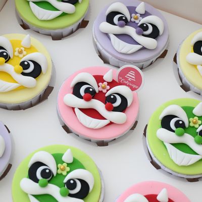 Lion Dance Cupcakes