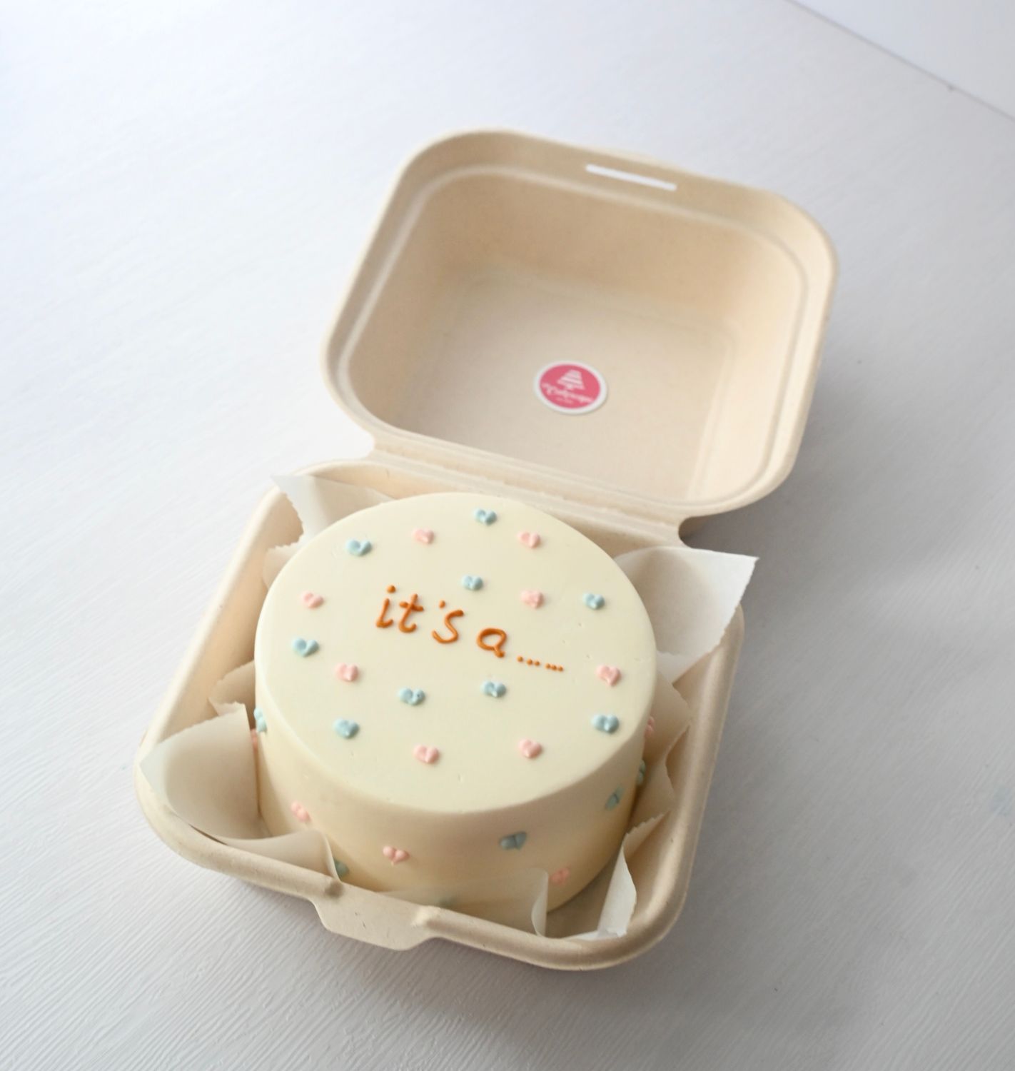 Bento Cake - Gender Reveal 1 Bento Cake - Gender Reveal 1