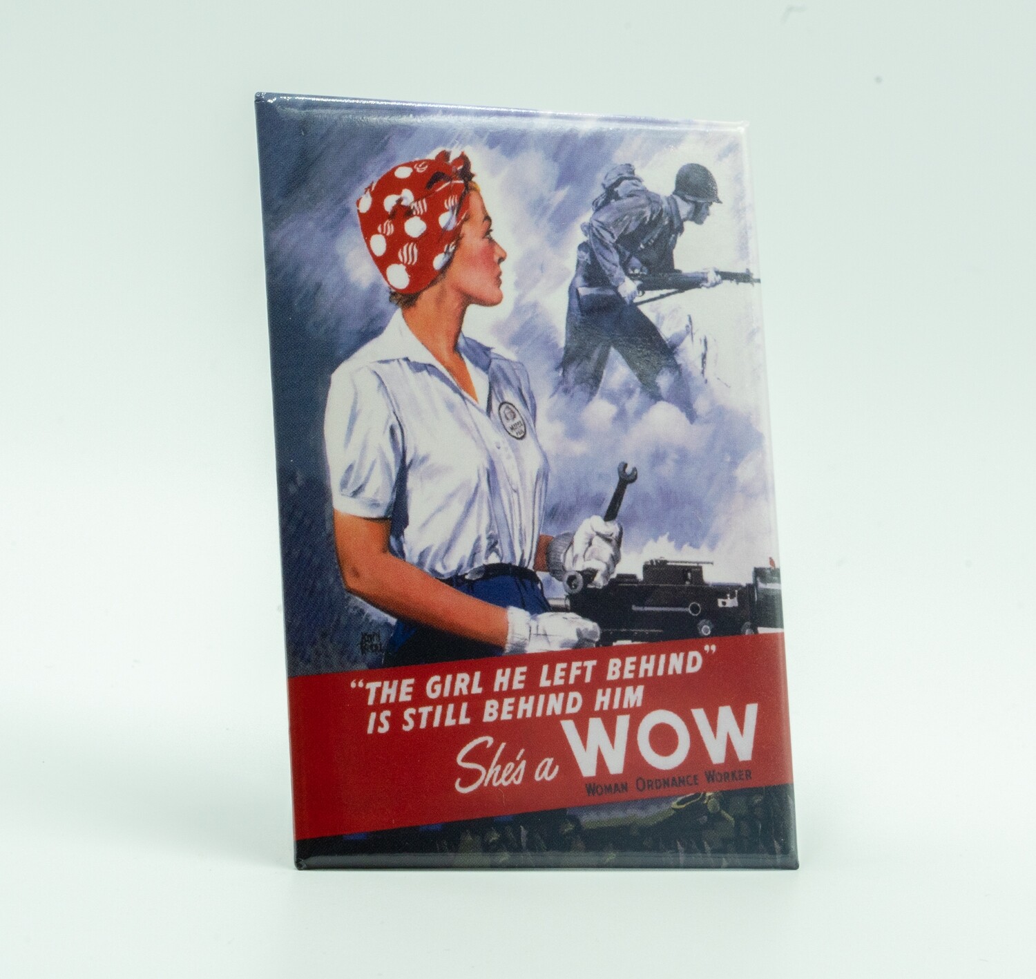 Woman Ordnance Worker Magnet