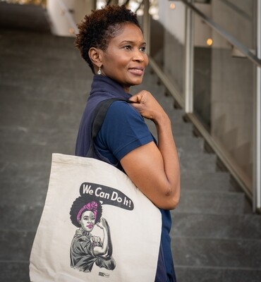African American Rosie Canvas Tote