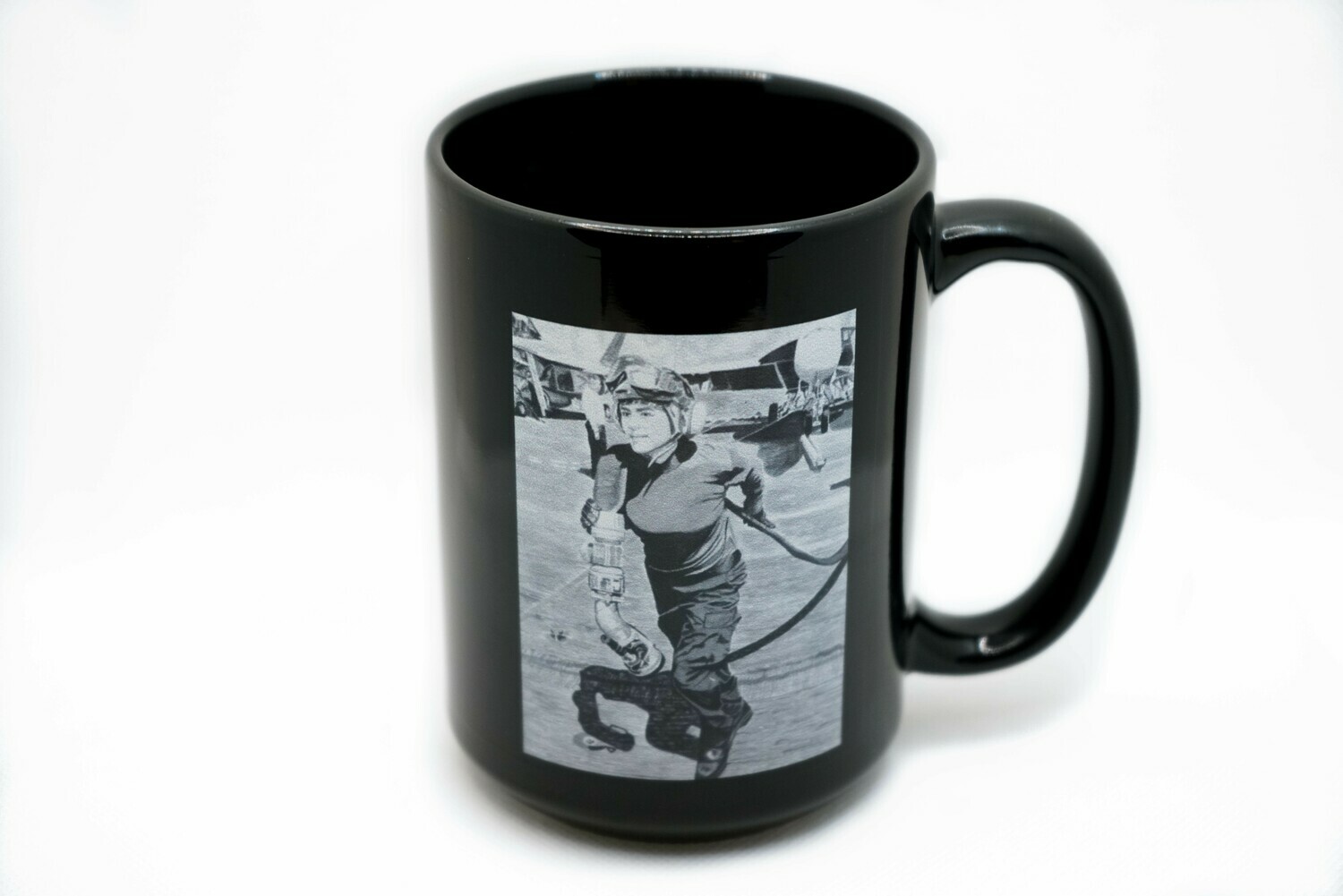 Face of Courage Navy Mug