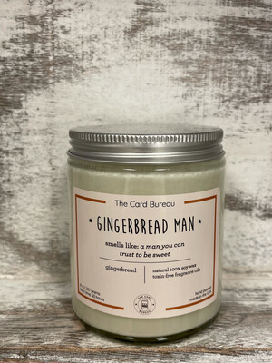 Gingerbread Man Candle
