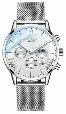 Luxury Silver Watch, Men