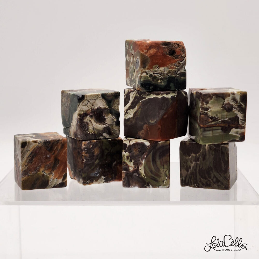 Money Agate Cube