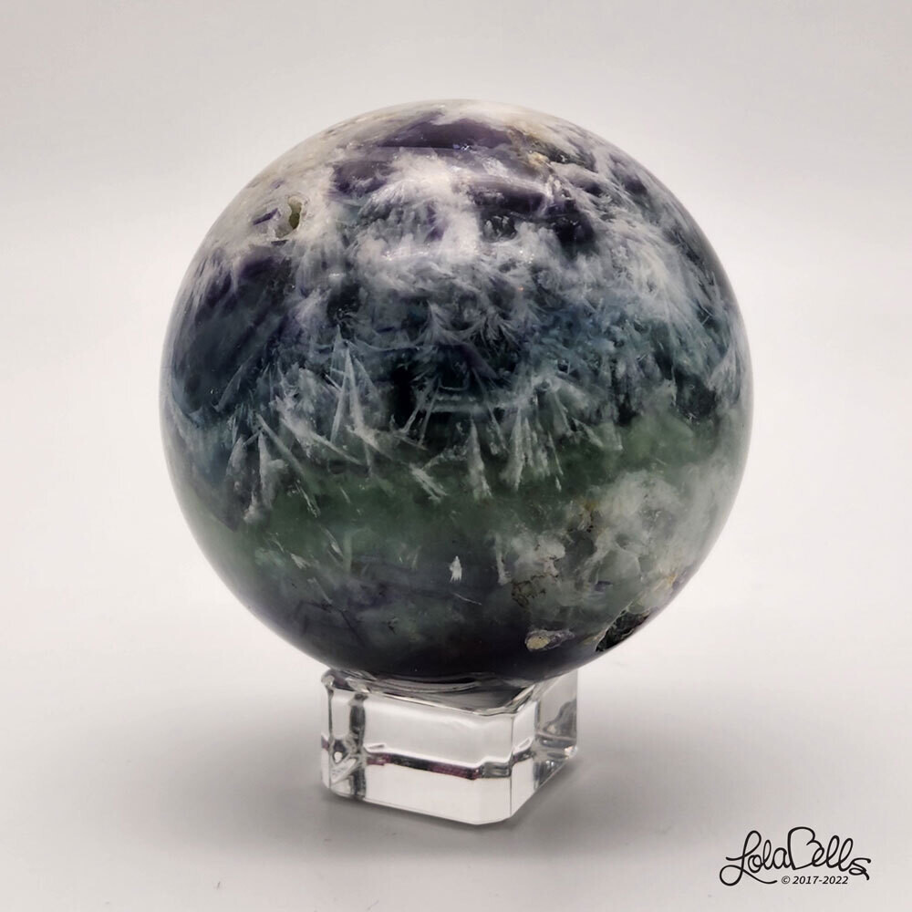 Snowflake Fluorite Sphere