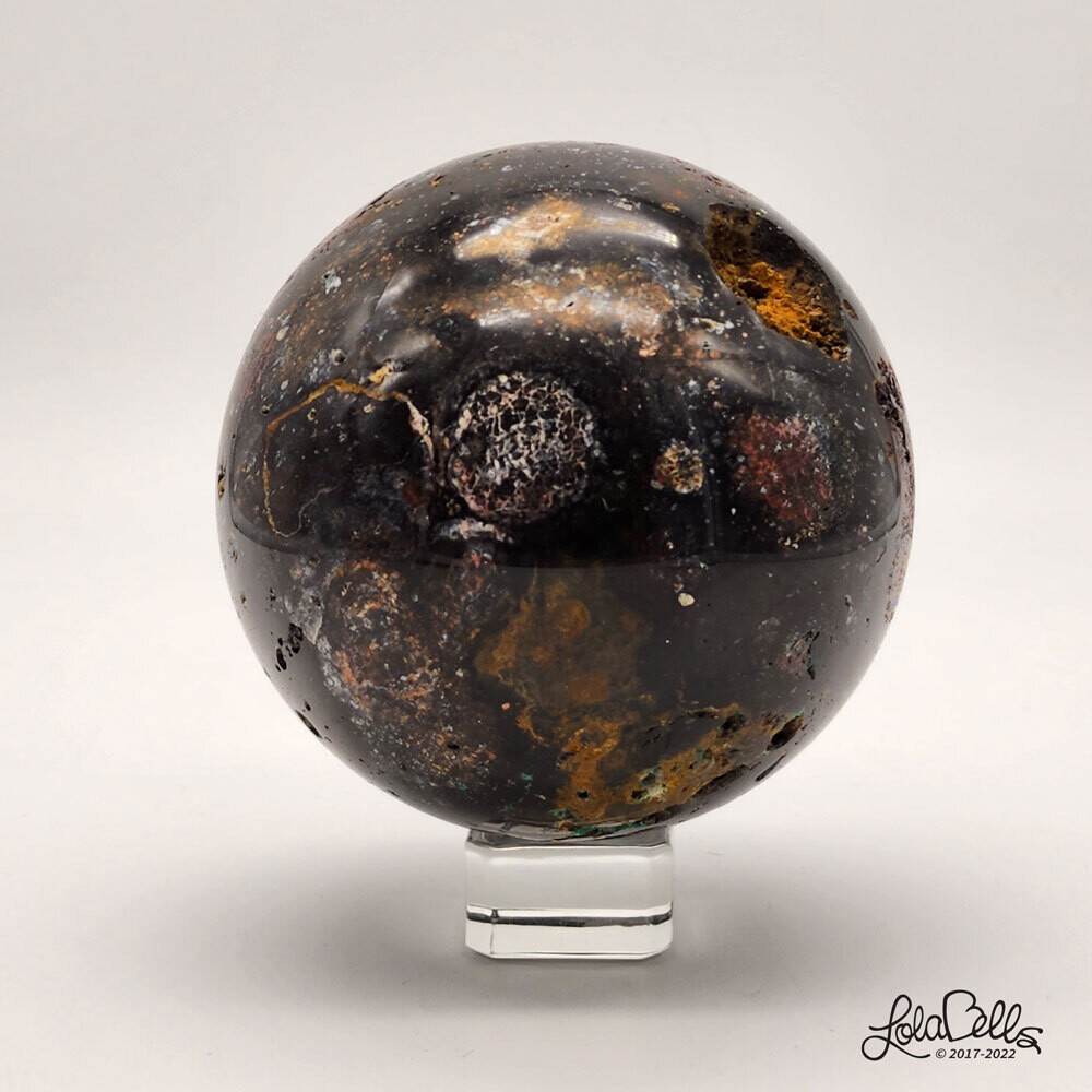 Madagascar Black Ocean Opal Sphere