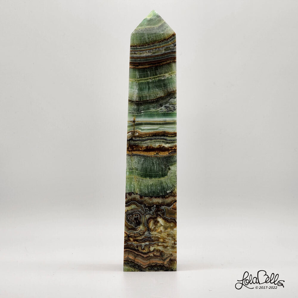 Pistachio Calcite Tower