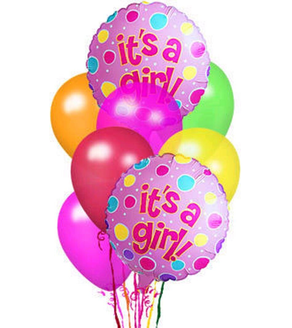 It&#39;s A Girl Balloon Bouquet